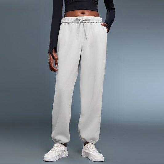 Fleece-Lined Straight Leg Pants