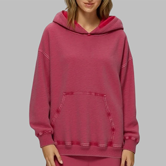 Vintage Washed Hoodie with Batik Finish