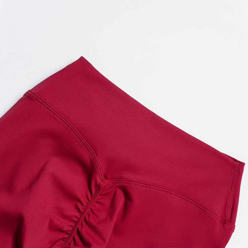 Slim-fitting long-sleeved top + High-waisted flared pants 2-piece set