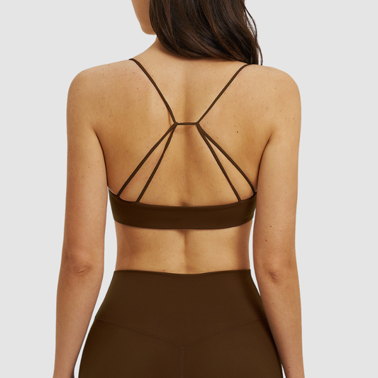 Wholesale thin shoulder strap back-crossing sports bra