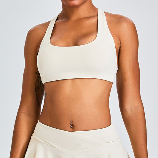 Reggiseno sport di croce traspirante con un reggiseno sportivo