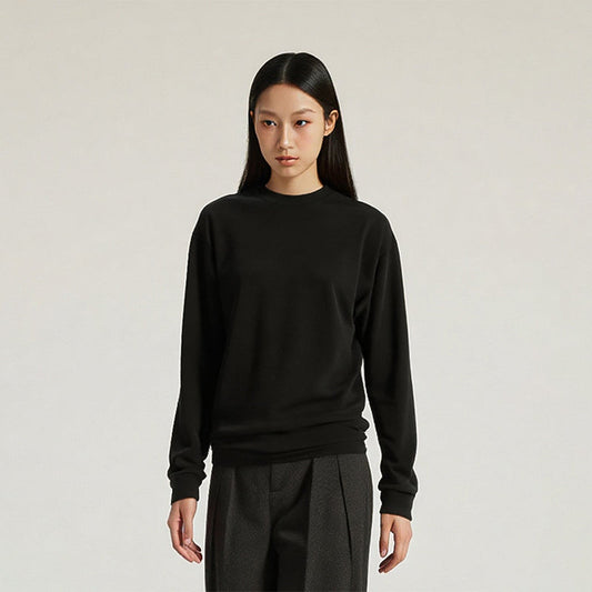 Loose buttoming shirt long-sleeved T-shirt