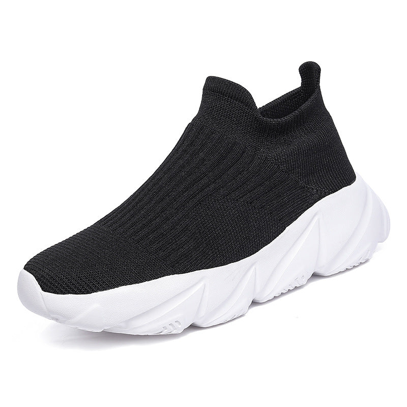 Women's slip-on breathable casual fly weave sneakers