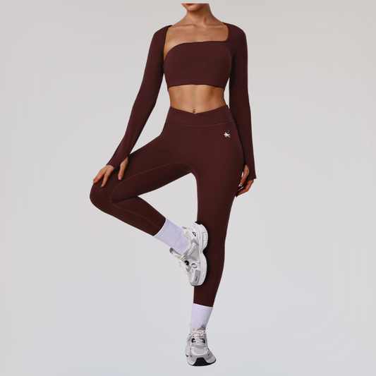 Wholesale yoga top + high-stretch leggings