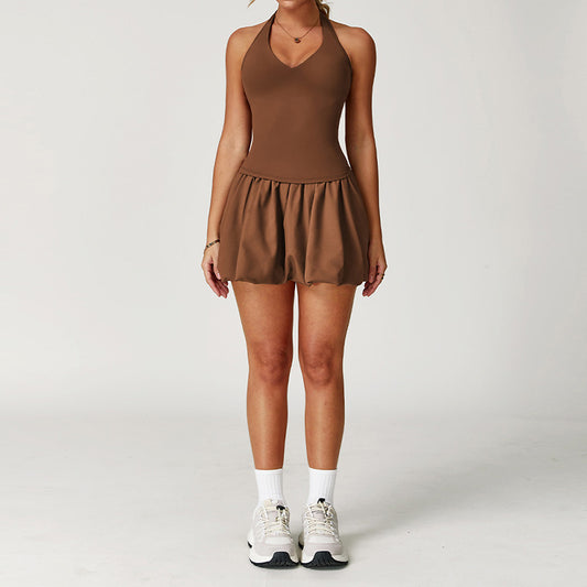 Halter Sports Top + Golf and Tennis Saias de 2 peças