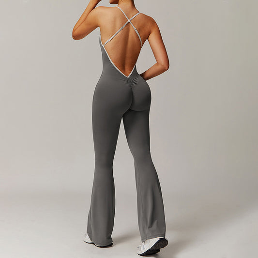 Wholesale Hollow back yoga suit hip-lifting | Wonderxfans bulk activewear