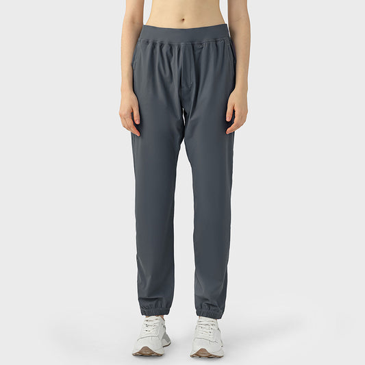 High-waisted loose fiy Cuffed Leg Pants