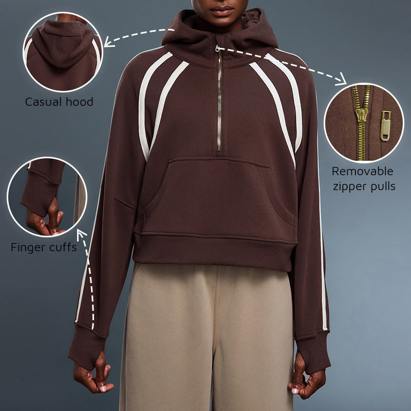Fleece-Lined Hooded Sweatshirt