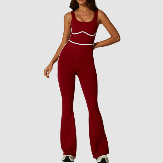 Wholesale women's color-block jumpsuits