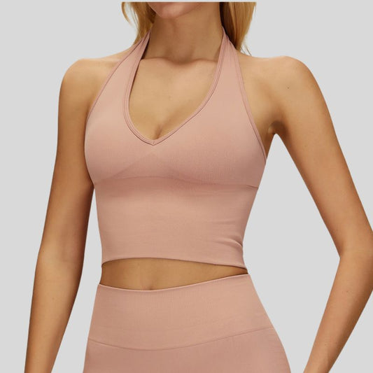 Breathable Halter Seamless Sports Bra