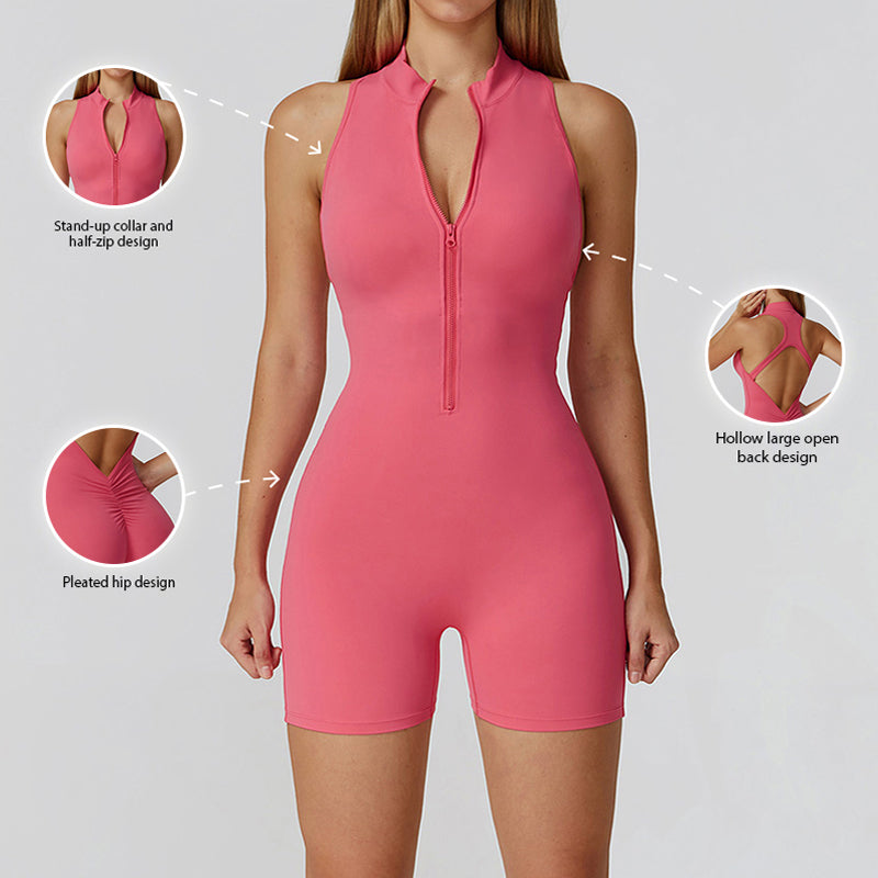 Beautiful back yoga tight-fitting exercise jumpsuit