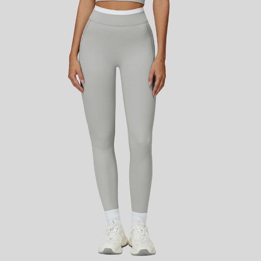 Contrast-colored sport leggings