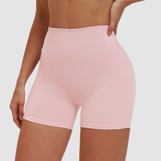 Wholesale solid color high-waisted tight shorts | Wonderxfans bulk activewear