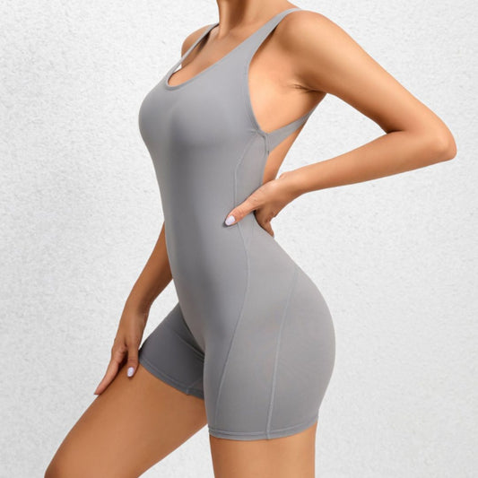 Wholesale Quick-drying backless yoga dance jumpsuit | Wonderxfans bulk activewear