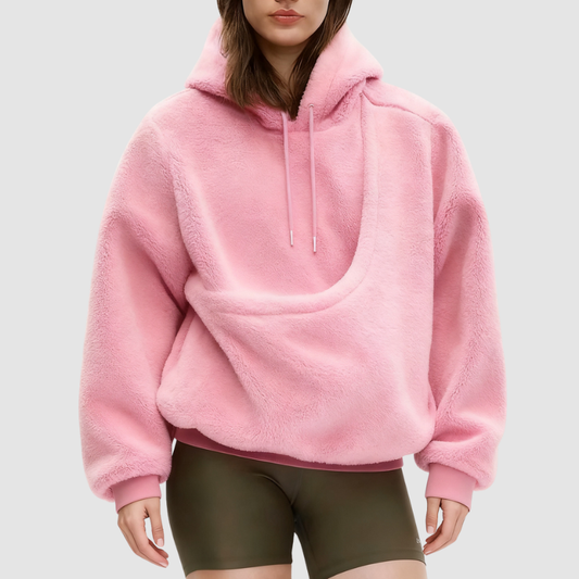 Wholesale loose sweatshirts with pet carrier pockets