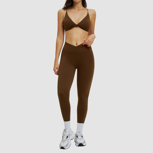 Wholesale sports bras + cross-waist leggings