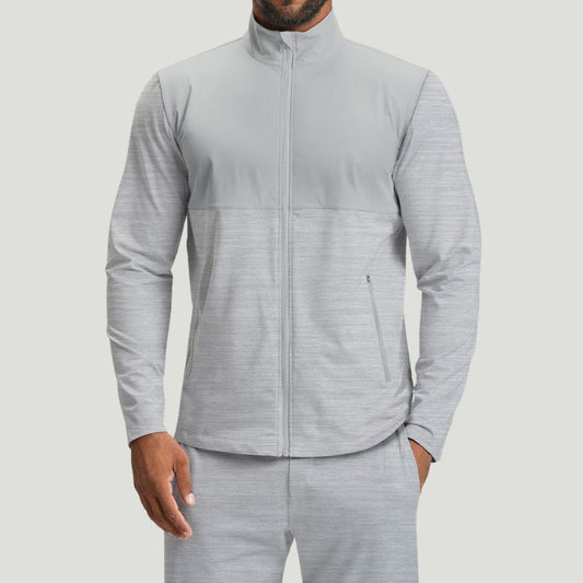 Wholesale mens long sleeve zip jacket