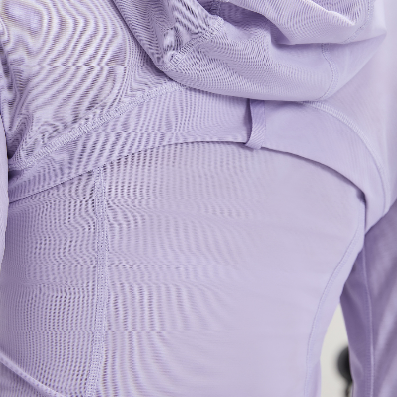 Wholesale mesh hooded yoga jacket