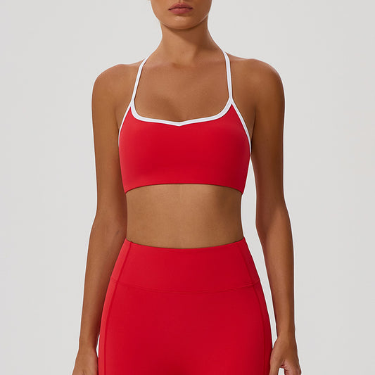 Contrasting color Sports Bra