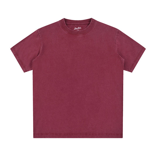 Vintage Fitness Round neck Short Sleeved T-shirts