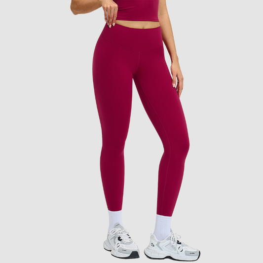 Leggings de yoga de secado rápido de cintura de cintura de cintura alta