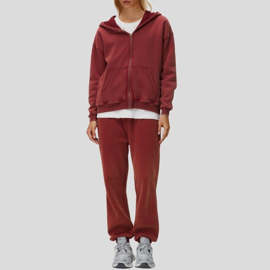 Batik Washed Fleece Hoodie & Jogger Set