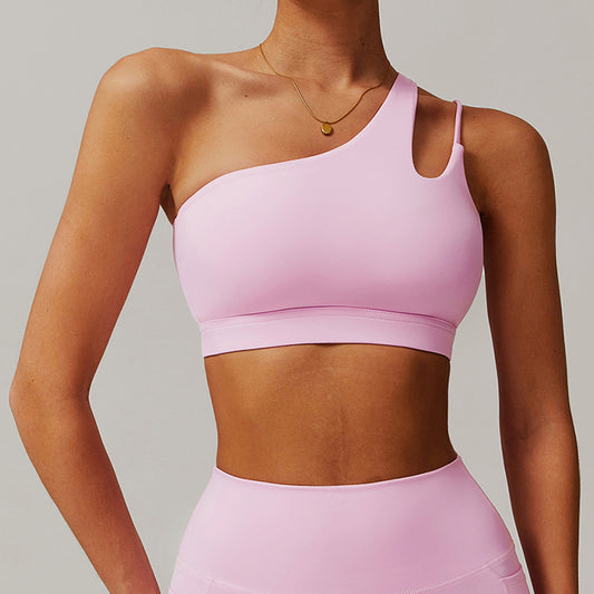 Wholesale Quick-dry Irregular one shoulder sports | Wonderxfans bulk activewear