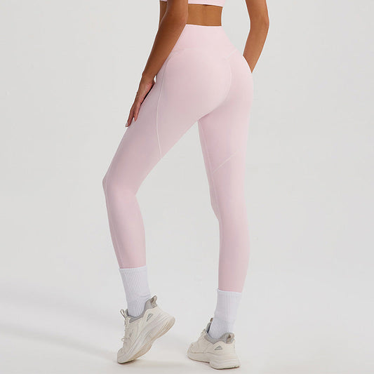 Contrasting Color and High Waist sports leggings