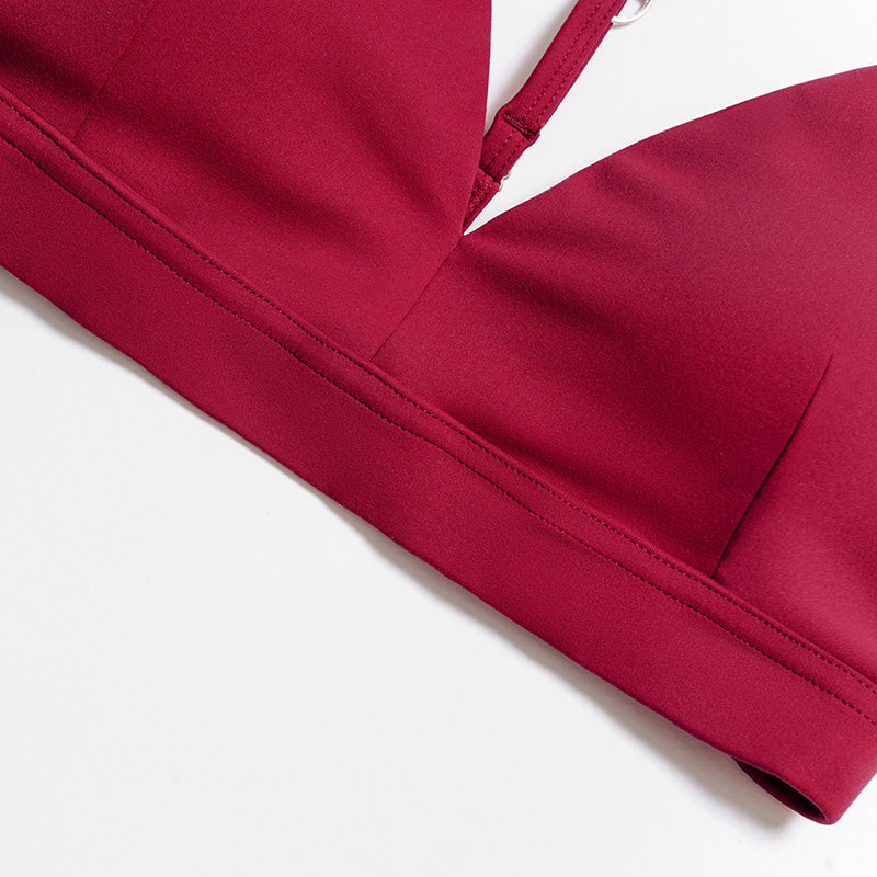 Y-shaped backless sports bra