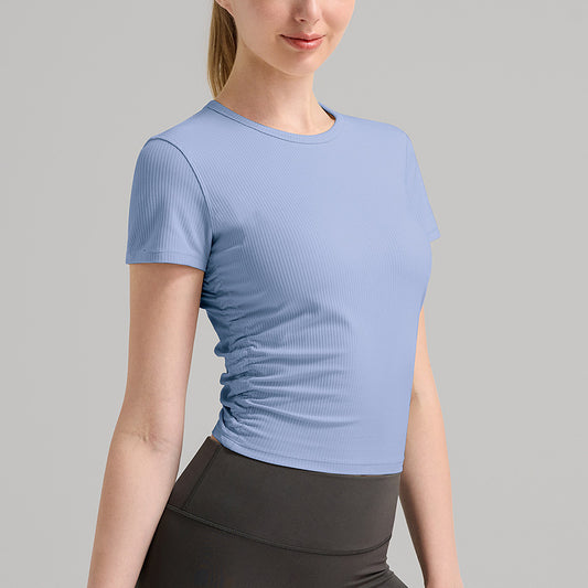 Wholesale yoga sports tee quick dry | Wonderxfans bulk activewear