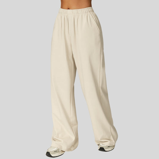 Loose-fitting wide-leg casual sweatpants