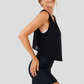 Wholesale Women's Open-Back Yoga Vest – Loose Breathable Gym Running Tank Top