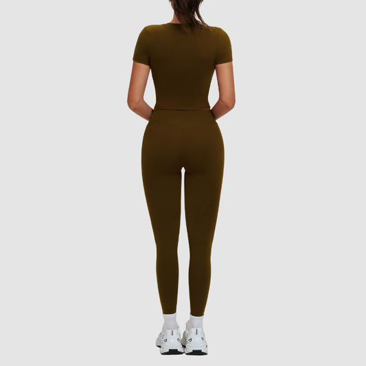 Wholesale solid color short-sleeved T-shirt + | Wonderxfans bulk activewear