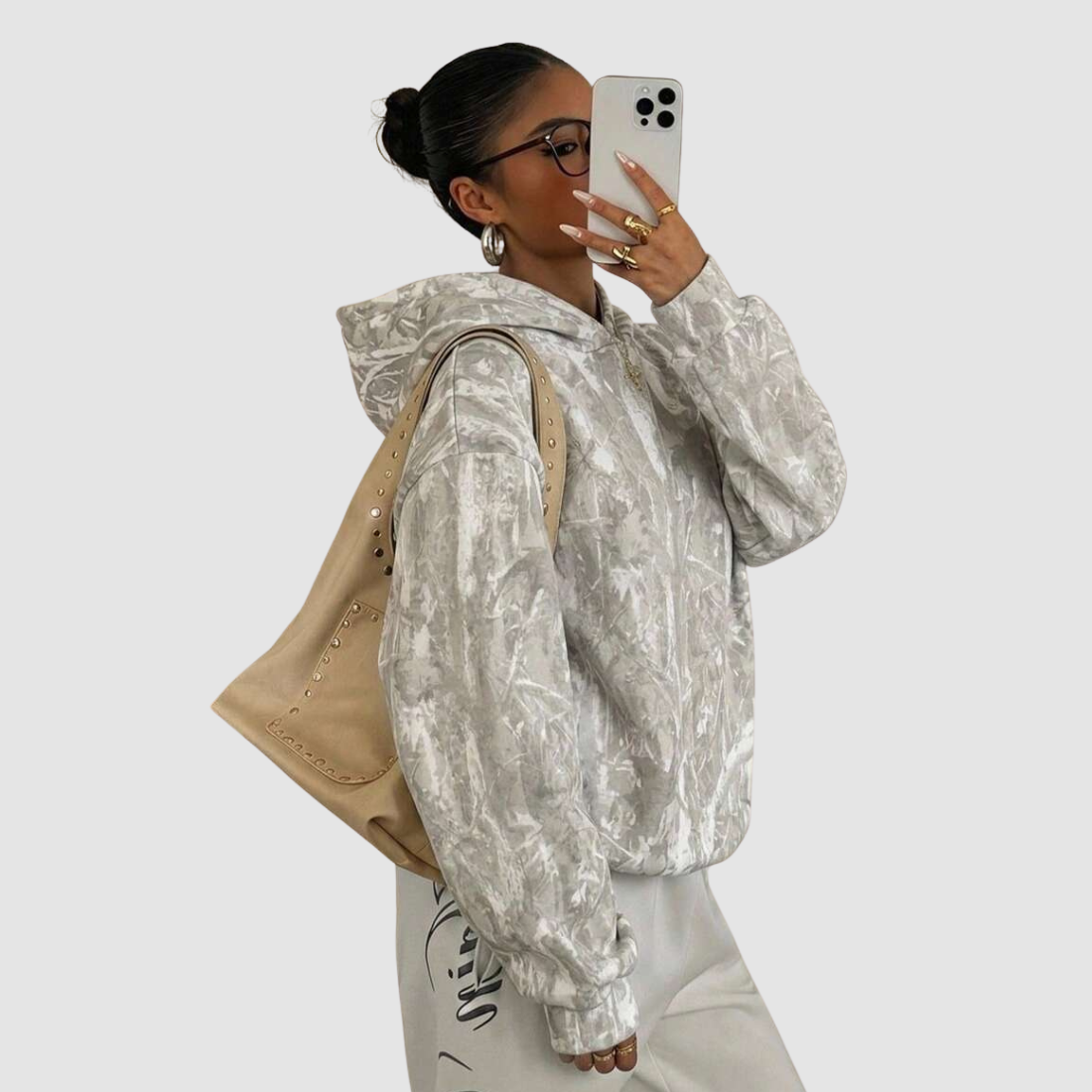 Wholesale Women's Leopard Print Pullover Hoodie – Loose Long Sleeve Sweatshirt