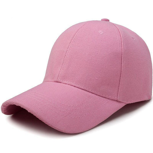 Adjustable solid color light plate baseball cap peaked cap