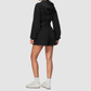 Wholesale Women's Relaxed Fleece-Lined  Zip Up Hoodie & Sweat Shorts Set