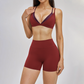 Naked and beautiful back bra + quick drying shorts 2-piece set
