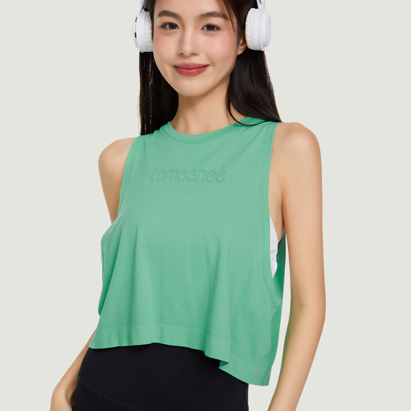 Wholesale quick drying fitness clothing short tank top