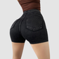 Wholesale High Waist Butt-Lifting Denim Yoga Shorts