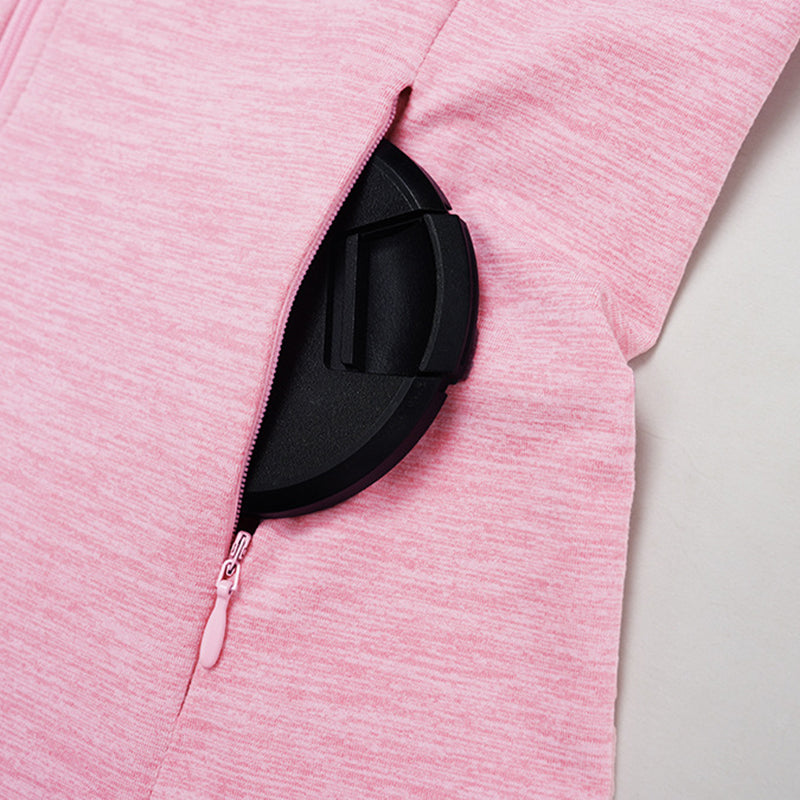 Zippered tight quick-drying sports jacket