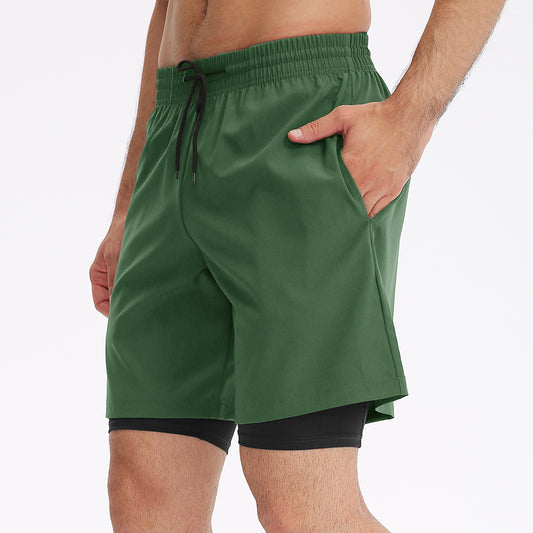 Wholesale Men's fake two solid color | Wonderxfans bulk activewear