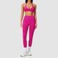 Wholesale Women's Seamless Sports Bra and Leggings Set – Open-Back Yoga Set