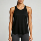 Women's Loose Yoga Tank Top Sexy Backless Athletic Cover-Up Vest