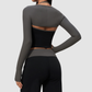 Wholesale Women’s Open-Back Yoga Shrug – Quick-Dry Long Sleeve