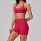 Wholesale Women's Sports Bra & Biker Shorts Set – Seamless Yoga Activewear