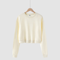 Wholesale solid color cotton short round neck sweatshirt