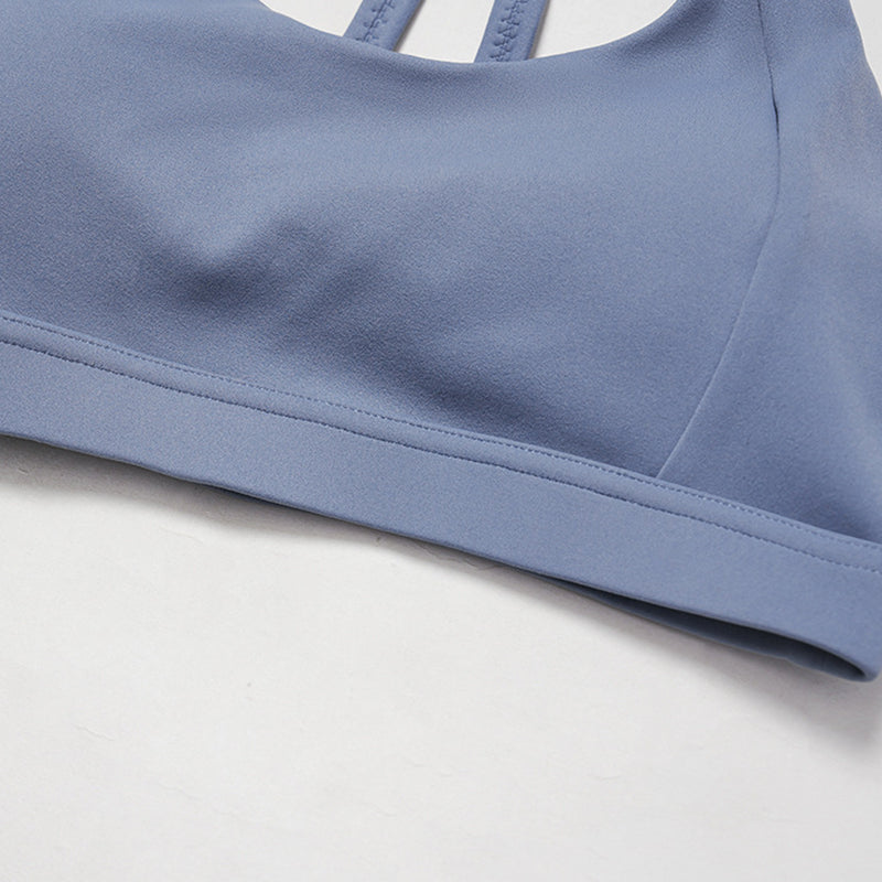 Cross-back sports bra+Hip-lifting leggings 2-PIECE SET