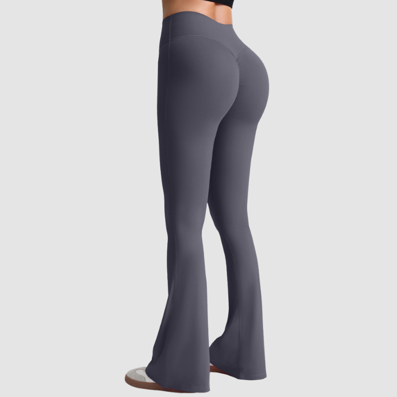 Wholesale High waist quick-dry Flared Leg pants