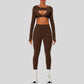 Naked Feel Sports Bra+long sleeve jacket+Legging 3-Piece Set