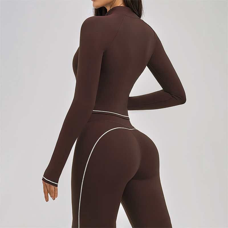 Zippered tight quick drying sports jacket
